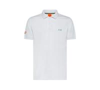 Sun68 - Polo de Plage Blanc en Coton avec Logo - Homme - Tops - Blanc - Taille: L