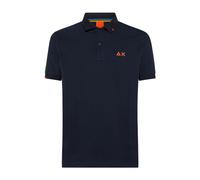 Sun68 - Polo de Plage Bleu Coton Logo - Homme - Tops - Bleu - Taille: S