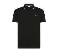 Sun68 - Polo en piqué de coton - Homme - Tops - Noir - Taille: XL