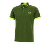 Sun68 - Polo Logo Fluo - Homme - Tops - Vert - Taille: S