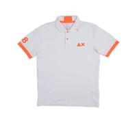 Sun68 - Polo Maxi Logo Fluo A34122/01 B.CO WHITE XXL