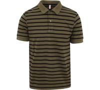 SUN68 Polo rayé vert - Taille XL - Homme - Vêtements - Coupe moderne - Coton -, vert