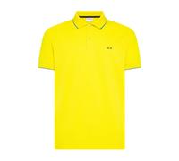 Sun68 - Polo Small Stripe on Collar S/S - Homme - Tops - Jaune - Taille: S