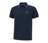 Sun68 - Polo Small Stripes On - Homme - Tops - Bleu - Taille: M