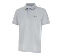 Sun68 - Print Under Collar Polo - Homme - Tops - Blanc - Taille: 2XL