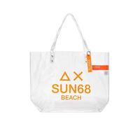 Sun68 - Sac de Plage Transparent avec Logo - Femme - Sacs - Blanc - Taille: ONE Size
