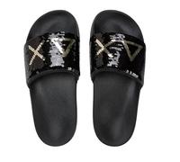 SUN68 Slippers Beach Femme 1143 Noir/Or DS26SU18 X36203, Noir doré., 41 EU
