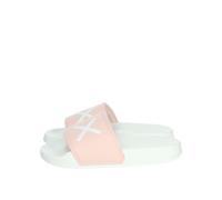 SUN68 Slippers Logo Girl's ZS25SU25 X35404, 0104 Blanc Rose, 37 EU