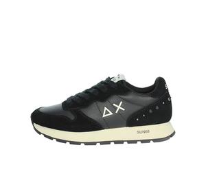 SUN68 Sneaker Running Ally Studs in Pelle/Suede Nero Donna D24SU15 Z43206 36