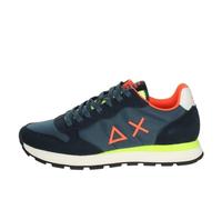 SUN68 Sneaker running Tom Fluo suede/nylon navy blue US24SU07 Z34102 41