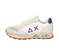 SUN68 Sneaker Running Tom Vintage Suede/Nylon Blanc Crème, Blanc, 45 EU