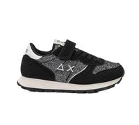 SUN68 Sneakers Girl's Ally Glitter Textile (Kid) Z45404K Couleur 11 Noir, Noir , 31 EU