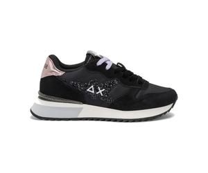 Sun68 - Stargirl Glitter Low Top Baskets - Femme - Chaussures - Noir - Taille: 37 EU
