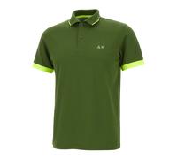 Sun68 - Stripe Fluo Polo - Homme - Tops - Vert - Taille: M