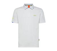 Sun68 - T-shirt de Plage Blanc en Coton avec Logo Polo - Homme - Tops - Blanc - Taille: L
