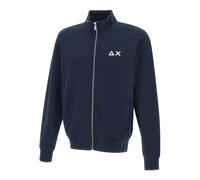 Sun68 - Track Zip Basic Fleece - Homme - Sweatshirts et sweats à capuche - Bleu - Taille: S