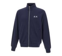Sun68 - Track Zip Basic - Homme - Sweatshirts et sweats à capuche - Bleu - Taille: S