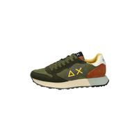 SUN68 Z36115 Jaky Solid Militaire Chaussures de Sport pour Homme en daim et Tissu, Militaire, 43 EU