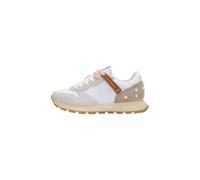SUN68 Z36207 Ally Vintage Blanc Crème Chaussures de Sport pour Femme en daim et Tissu, Blanc crème., 38 EU