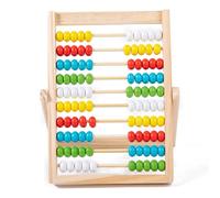 SunaOmni Boulier pour Enfants de 3 à 5 Ans, boulier en Bois à 10 rangées avec Perles Multicolores, Outils d'apprentissage des mathématiques pour Les Enfants de 6 8 Ans. pour 3 5