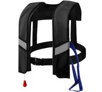 SunaOmni Gilets de Sauvetage gonflables pour Adultes Gilet de Sauvetage Gonflable Automatique 150n Gilet réglable avec Bandes réfléchissantes et sifflet Tube supplémentaire pour la Navigation