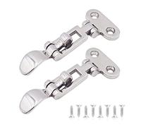 SunaOmni Loquet de Porte de Bateau Loquets Trappe Marine Loquets Fixation Verrouillage Bateau en Acier Inoxydable Moraillon Pont 2 pièces loquet Trappe Marine casier