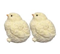 SunaOmni Lot de 2 Jouets à Presser en Forme de Poussin, Doux et élastiques, avec Accessoires, 8 x 7 cm, Jaune, Anti-Stress, pour Enfants, Filles et Femmes