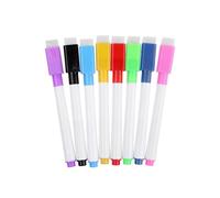 SunaOmni Lot de 8 marqueurs magnétiques effaçables pour tableau blanc - Avec gomme intégrée