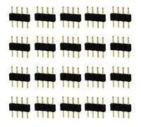 SunaOmni Lumière de chaîne 20pcs Connecteur de bande LED RVB 4 broches Durable pour intérieur et extérieur 4x5x1 cm LED RGB Plastique et Cuivre Moderne