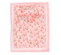 SunaOmni Parure de lit pour Maison de poupée 1/12 Comprenant Un Drap lit, Une Couette et 3 oreillers. Miniatures Maison poupée réalistes et adorables, Accessoires pour Accessoir