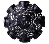 SunaOmni Piège à Poissons avec 8 Trous, piège à écrevisses en Plastique Respirant, pièges ménés détachables avec Boucle de Fixation, Filet de pêche Portable pour loches, anguilles, crevettes rivière