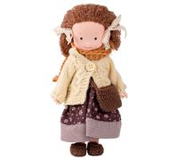 SunaOmni Poupée de Chiffon 9, 5 Pouces, poupées de Chiffon Douces Dessin animé pour Filles avec Barboteuse, Petites poupées adorables pour Filles pour Cadeau Noël, d'anniversaire, baptême, Style 1