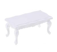 SunaOmni Table Basse en Bois pour Maison de poupée 1/12, Mini Table à thé en Bois, Meubles Miniatures, Maison de Jeu pour Accessoires poupée/Meubles Blancs en, maiso