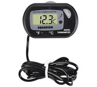SunaOmni Thermomètre numérique pour Aquarium -50 °C à +70 °C Grand écran LCD ℃ / °F Thermomètre pour Aquarium avec Ventouse Sonde à câble Extra-Longue pour pour Poissons et Reptiles T
