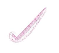 SunaOmni Tissus à coudre Règle patchwork Règle de couture Mine courbe 3 en 1 en plastique Courbe française Règle de couture métrique Règle DIY Craft Règle pour la couture
