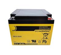Sunbattery Sun Battery SB12-26V0 Batterie au plomb AGM avec VD 12 V 26 Ah