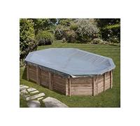 Gre Bâche d'hivernage pour piscine ovale Canelle Beige 605 x 405 cm