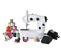 Sunbeam Mini Sewing Machine W/Foot Pedal-White