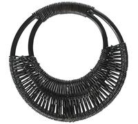 Sunbelt Attaches 7 1/40,6 cm Rond en rotin Poignée de Sac à Main, Noir