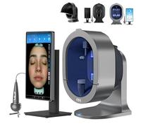 SUNBGRPYE Analyseur De Peau IA - 9 Images Spectrales, Scanner Facial 36mp, Analyseur Visage/Cuir Chevelu 2 en 1, Génère des Rapports sur L'acné, Les Rides Et Les Problèmes du Cuir Chevelu 15.6in