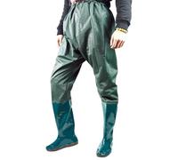 SUNBGRPYE Cuissardes De PêChe, Pantalons De PêChe à Taille éLastique, avec Bottes, Pantalons De PêChe AntidéRapants Mi-Longs, pour La PêChe à La Mouche, Le Kayak, Les ActivitéS Nautiques,B-44