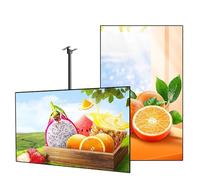 SUNBGRPYE éCran LED Ultra-Mince Suspendu, Panneau D'Affichage NuméRique Commercial 32 43 50 55 Pouces, 1920 X 108p, 1GB+8GB, éCran Partagé Intelligent, Prise en Charge WiFi/HDMI/USB/RJ45,1PCS-32in