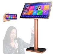 SUNBGRPYE Machine De Karaoké 22 Pouces avec Écran Tactile Capacitif Haute Définition 4K, Compatible avec 27 Langues Et Permettant Le Téléchargement De Chansons Depuis Le Cloud Black-8TB