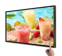 SUNBGRPYE Machine Publicitaire Tactile, Affichage D'Affichage NuméRique, TéLéCommande + éCran Partagé Intelligent + Cycle Automatique, éCran LCD Ultra HD 2K,43in