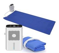 SUNBGRPYE Matelas Refroidi par Eau, Refroidisseur De Matelas avec éCran LCD, RéServoir d'eau De 1,7L | Fonction De Minuterie, Abaissement De 3 à 8 °C, Matelas De Glace pour Dormir en éTé,Double