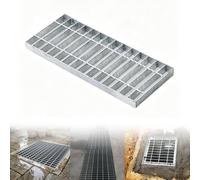 sunbiaouk Grille de Drainage en Acier galvanisé pour extérieur | Grille métallique argentée pour garage, descente de gouttière, allée et cour(35*100cm)