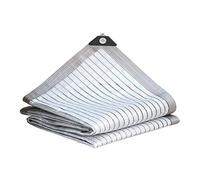 Sunblock Voile d'ombrage de qualité supérieure avec taux d'ombrage de 85 % en feuille d'aluminium pour jardin, serre, grange, perméable à l'eau et à l'air, plusieurs (3 x 6 m)