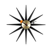 Sunburst Clock Horloge Murale - noir / laiton Vitra - 4055737993848