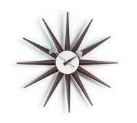 Sunburst Clock Horloge Murale - Noyer Vitra - 4055737993695