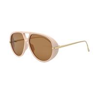 Suncadmious Lunettes de soleil surdimensionnées classiques des années 90 pour hommes et femmes neutre netflix street photography rétro lunettes de soleil pare-soleil à grand cadre (E)